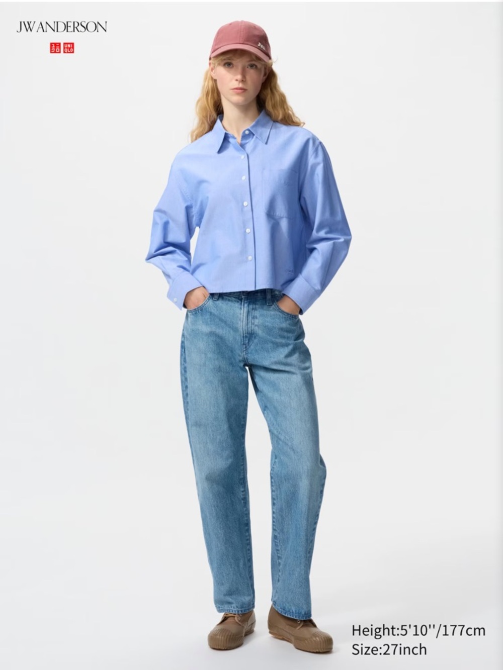 JW ANDERSON Light Blue Straight Leg Jeans